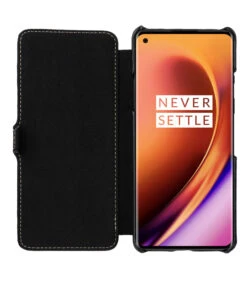 StilGut - OnePlus 8 Tasche Book Type Mit Clip -Outlet STILGUT Store oneplus 8 book case clip black m 05