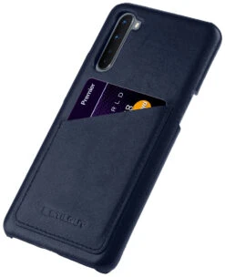 StilGut - OnePlus Nord Case Mit Kartenfach -Outlet STILGUT Store oneplus nord case card holder dark blue nappa 01