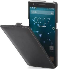 StilGut - Handyhülle Für OnePlus One "UltraSlim" Aus Leder -Outlet STILGUT Store oneplus one us huelle schwn 01 1