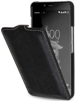 StilGut - OnePlus X Hülle UltraSlim Aus Leder 12 StilGut - OnePlus X Hülle UltraSlim Aus Leder -Outlet STILGUT Store oneplus x case us schw 01