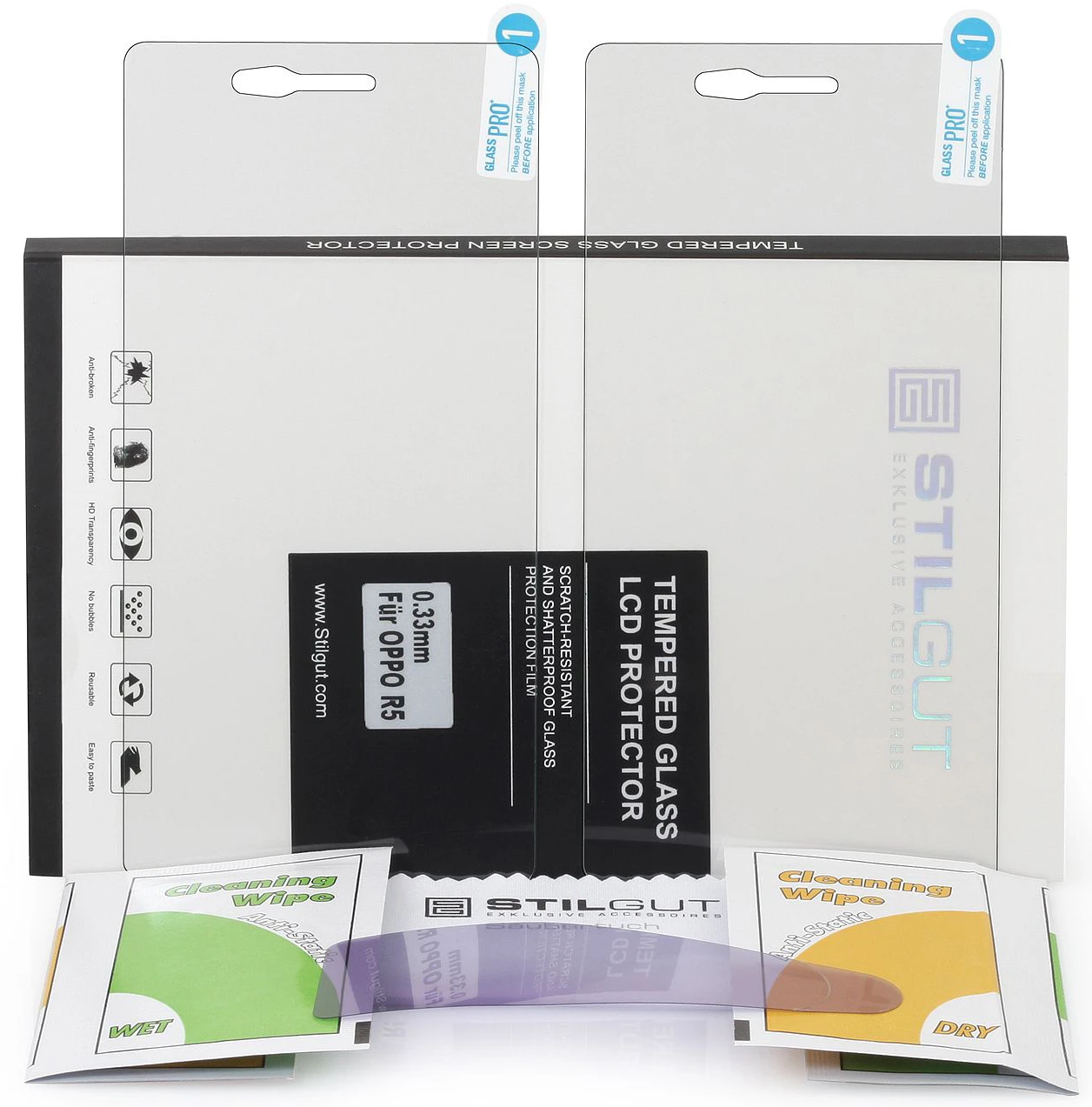 StilGut - Panzerglasfolie Für Oppo R5 (2er-Pack) 5 StilGut - Panzerglasfolie Für Oppo R5 (2er-Pack) – Bild 5