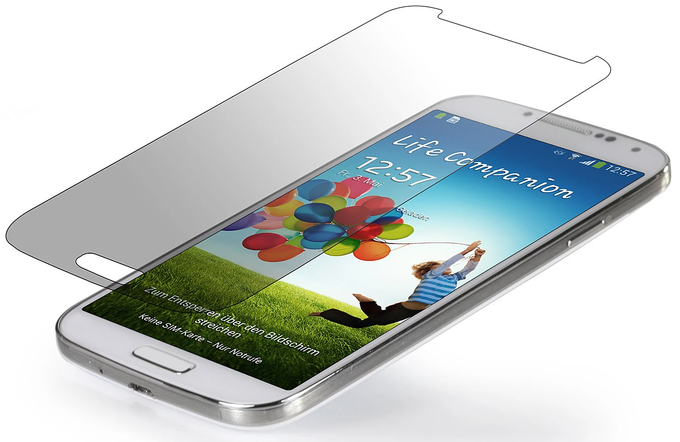 StilGut - Displayschutzfolie "Panzerglas" Für Samsung Galaxy S4 2 StilGut - Displayschutzfolie "Panzerglas" Für Samsung Galaxy S4 – Bild 2