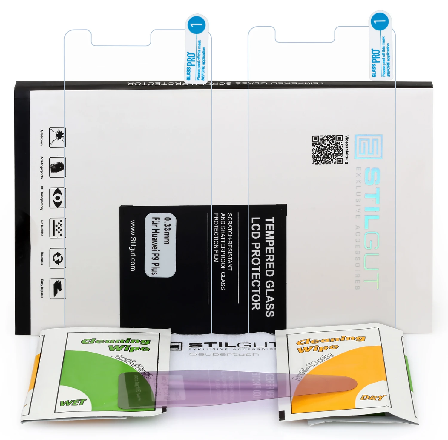 StilGut - Panzerglas Huawei P9 Plus (2er Pack) 6 StilGut - Panzerglas Huawei P9 Plus (2er Pack) – Bild 6