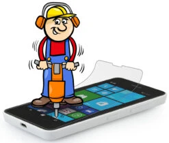 StilGut - Displayschutzfolie "Panzerglas" Für Nokia Lumia 630 & 635 -Outlet STILGUT Store panzerglasfolie lumia 630 04