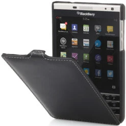 StilGut - BlackBerry Passport Silver Edition Hülle „UtraSlim“ Aus Leder -Outlet STILGUT Store passport silver edition huelle us schwn 01