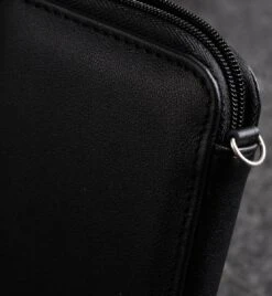 StilGut - Handytasche Aus Leder Mit Reissverschluss XL 23 StilGut - Handytasche Aus Leder Mit Reissverschluss XL -Outlet STILGUT Store phone pouch with zipper black nappa 07