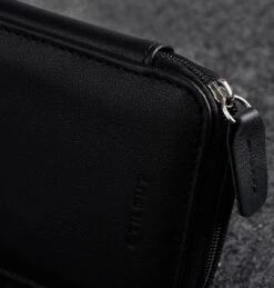 StilGut - Handytasche Aus Leder Mit Reissverschluss XL 24 StilGut - Handytasche Aus Leder Mit Reissverschluss XL -Outlet STILGUT Store phone pouch with zipper black nappa 08