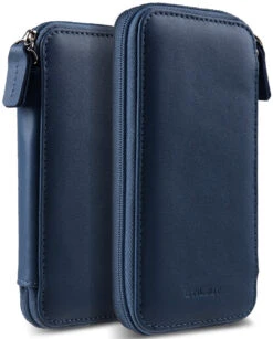 StilGut - Handytasche Aus Leder Mit Reissverschluss XXL 25 StilGut - Handytasche Aus Leder Mit Reissverschluss XXL -Outlet STILGUT Store phone pouch with zipper blue nappa 01 2