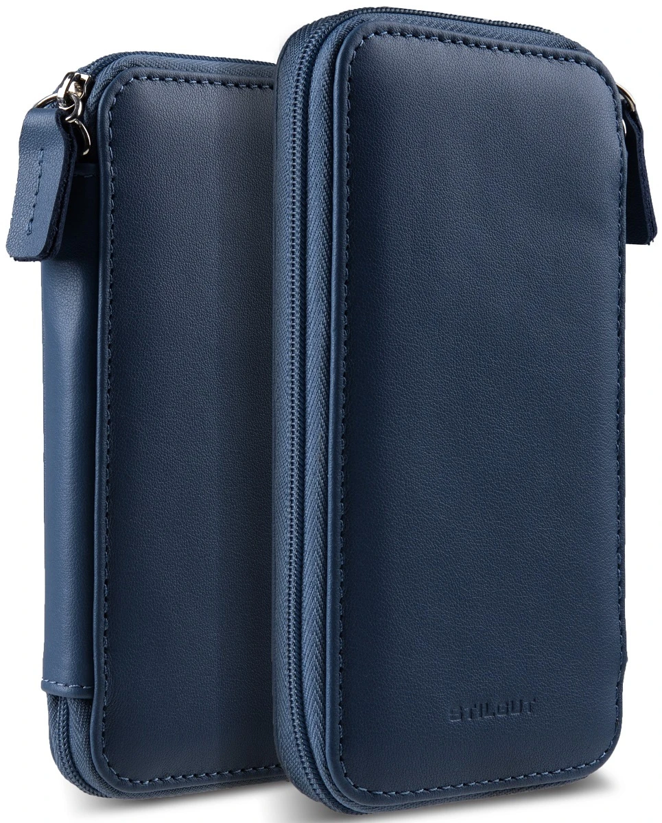 StilGut - Handytasche Aus Leder Mit Reissverschluss XXL 12 StilGut - Handytasche Aus Leder Mit Reissverschluss XXL – Bild 12