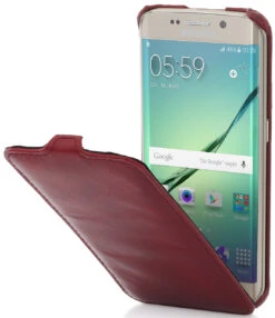 StilGut - Handyhülle Für Galaxy S6 Edge "UltraSlim" Aus Leder -Outlet STILGUT Store s6 edge cover us lv 01