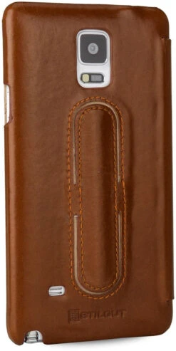 StilGut - Handyhülle Für Galaxy Note 4 "Book Type" Aus Leder -Outlet STILGUT Store samsung galaxy note 4 tasche bt cog 05