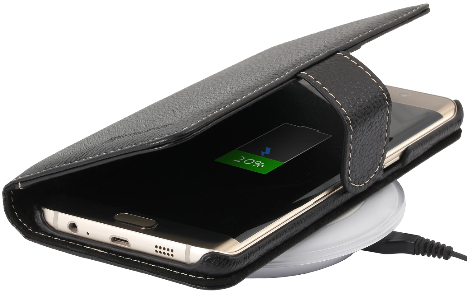 StilGut - Samsung Galaxy S6 Edge+ Hülle Talis Mit Kreditkartenfach Aus Leder 7 StilGut - Samsung Galaxy S6 Edge+ Hülle Talis Mit Kreditkartenfach Aus Leder – Bild 7