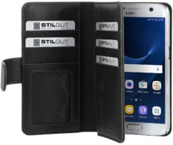 StilGut - Samsung Galaxy S7 Hülle Talis XL Mit Kreditkartenfach -Outlet STILGUT Store samsung galaxy s7 stilgut talis xl schwarz 01 1