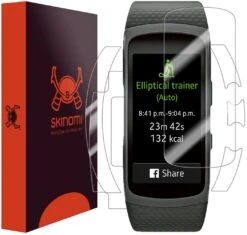 Skinomi - Displayschutzfolie Samsung Gear Fit2 TechSkin Vorder- Und Rückseite