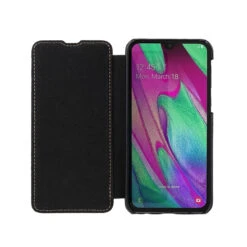 StilGut - Samsung Galaxy A40 Case Book Type 9 StilGut - Samsung Galaxy A40 Case Book Type -Outlet STILGUT Store samsung galaxy a40 book case black m 05