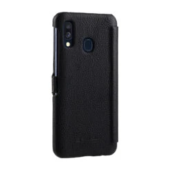 StilGut - Samsung Galaxy A40 Tasche Book Type Mit Clip -Outlet STILGUT Store samsung galaxy a40 book case clip black m 04