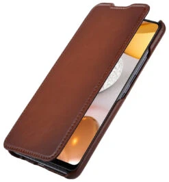 StilGut - Samsung Galaxy A42 5G Case Book Type -Outlet STILGUT Store samsung galaxy a42 5g book case brown 01