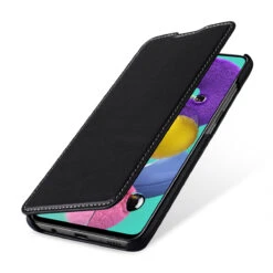 StilGut - Samsung Galaxy A51 Case Book Type -Outlet STILGUT Store samsung galaxy a51 book case black nappa td 01