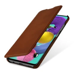 StilGut - Samsung Galaxy A51 Case Book Type -Outlet STILGUT Store samsung galaxy a51 book case brown td 01