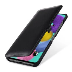 StilGut - Samsung Galaxy A51 Tasche Book Type Mit Clip -Outlet STILGUT Store samsung galaxy a51 book case clip black nappa td 01