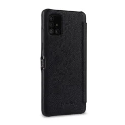 StilGut - Samsung Galaxy A51 Tasche Book Type Mit Clip -Outlet STILGUT Store samsung galaxy a51 book case clip black td 05
