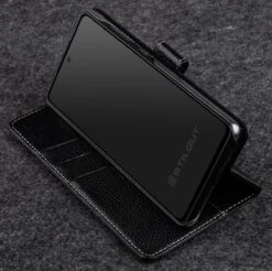StilGut - Samsung Galaxy A52 Flip Cover Talis Mit Kartenfach -Outlet STILGUT Store samsung galaxy a52 wallet case talis black 05