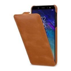 StilGut - Samsung Galaxy A6 Plus (2018) Hülle UltraSlim -Outlet STILGUT Store samsung galaxy a6 plus 2018 huelle ultraslim cognac w 1MOsP5wpI3D7sZ