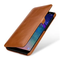 StilGut - Samsung Galaxy A6 Plus (2018) Tasche Book Type Mit Clip -Outlet STILGUT Store samsung galaxy a6 plus 2018 tasche book type mit clip cognac w 1