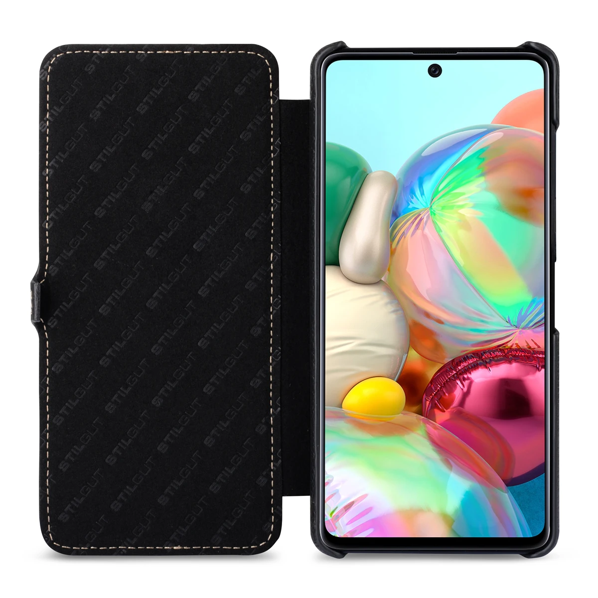 StilGut - Samsung Galaxy A71 Tasche Book Type Mit Clip 2 StilGut - Samsung Galaxy A71 Tasche Book Type Mit Clip – Bild 2