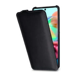 StilGut - Samsung Galaxy A71 Hülle UltraSlim -Outlet STILGUT Store samsung galaxy a71 flip case ultraslim black nappa td 01
