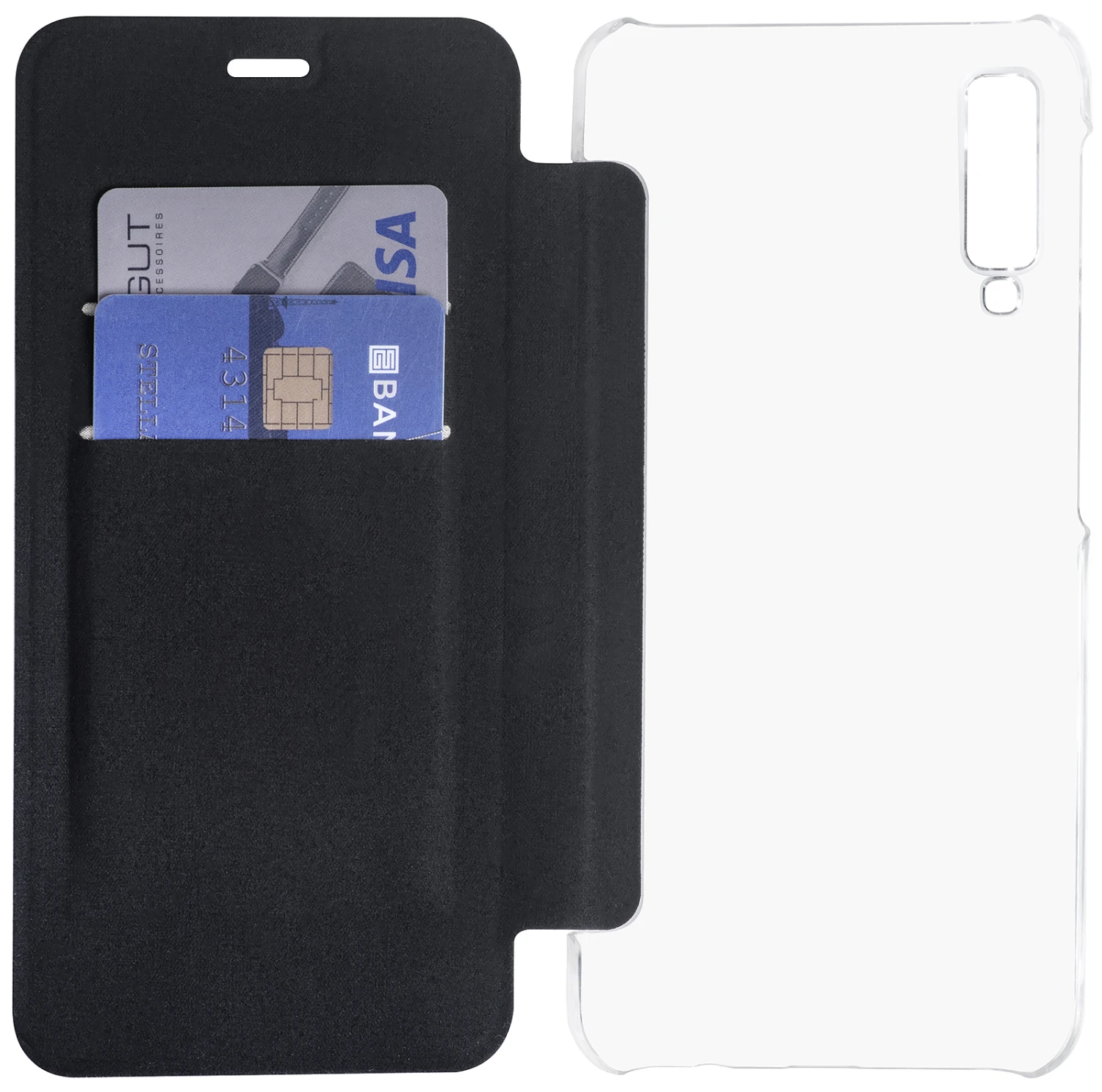 StilGut - Samsung Galaxy A7 (2018) Book Type NFC/RFID Blocking Hülle 1 StilGut - Samsung Galaxy A7 (2018) Book Type NFC/RFID Blocking Hülle