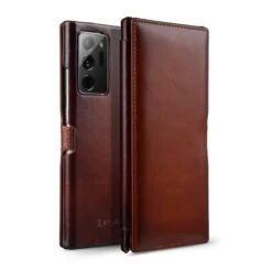 StilGut - Samsung Galaxy Note 20 Ultra Tasche Book Type Mit Clip -Outlet STILGUT Store samsung galaxy note 20 ultra book case clip brown 01