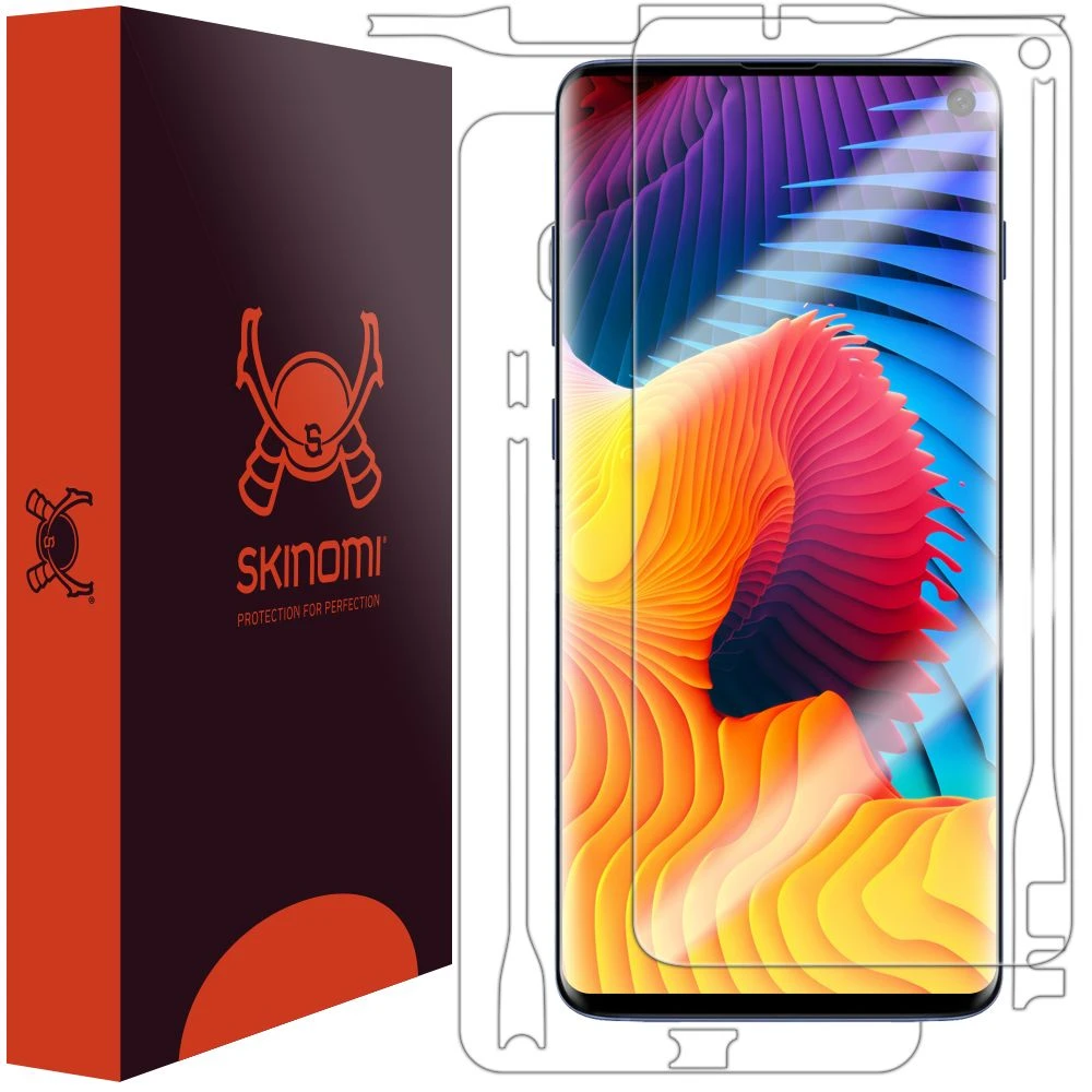 Skinomi - Samsung Galaxy S10 Displayschutzfolie Full Body 1 Skinomi - Samsung Galaxy S10 Displayschutzfolie Full Body
