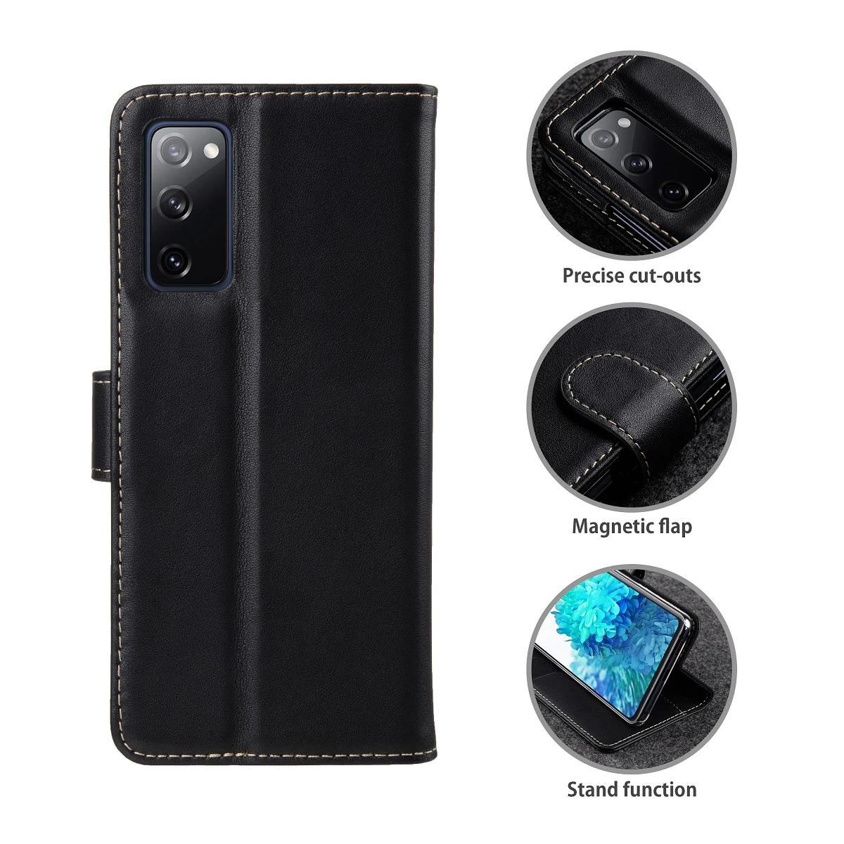 StilGut - Samsung Galaxy S20 FE Flip Cover Talis Mit Kartenfach 2 StilGut - Samsung Galaxy S20 FE Flip Cover Talis Mit Kartenfach – Bild 2