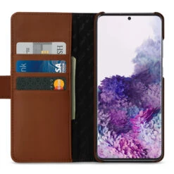 StilGut - Samsung Galaxy S20 Plus Flip Cover Talis Mit Kartenfach -Outlet STILGUT Store samsung galaxy s20 plus wallet case brown td 01 1