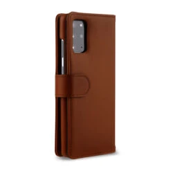 StilGut - Samsung Galaxy S20 Plus Flip Cover Talis Mit Kartenfach -Outlet STILGUT Store samsung galaxy s20 plus wallet case brown td 05