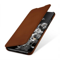 StilGut - Samsung Galaxy S20 Ultra Case Book Type -Outlet STILGUT Store samsung galaxy s20 ultra book case brown td 01