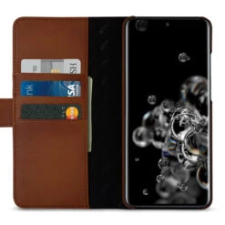 StilGut - Samsung Galaxy S20 Ultra Flip Cover Talis Mit Kartenfach -Outlet STILGUT Store samsung galaxy s20 ultra wallet case talis brown td 01