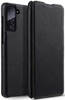 StilGut - Samsung Galaxy S21 Case Book Type -Outlet STILGUT Store samsung galaxy s21 book case black nappa 01