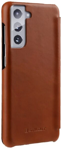StilGut - Samsung Galaxy S21 Case Book Type -Outlet STILGUT Store samsung galaxy s21 book case brown 05