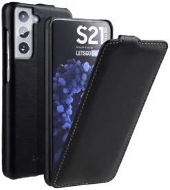 StilGut - Samsung Galaxy S21 Hülle UltraSlim 23 StilGut - Samsung Galaxy S21 Hülle UltraSlim -Outlet STILGUT Store samsung galaxy s21 flip case ultraslim black nappa 01