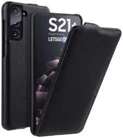 StilGut - Samsung Galaxy S21 Plus Hülle UltraSlim 23 StilGut - Samsung Galaxy S21 Plus Hülle UltraSlim -Outlet STILGUT Store samsung galaxy s21 plus flip case ultraslim black nappa 01