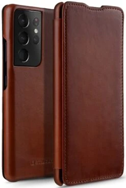 StilGut - Samsung Galaxy S21 Ultra Case Book Type -Outlet STILGUT Store samsung galaxy s21 ultra book case brown 01