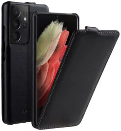StilGut - Samsung Galaxy S21 Ultra Hülle UltraSlim 21 StilGut - Samsung Galaxy S21 Ultra Hülle UltraSlim -Outlet STILGUT Store samsung galaxy s21 ultra flip case ultraslim black nappa 01