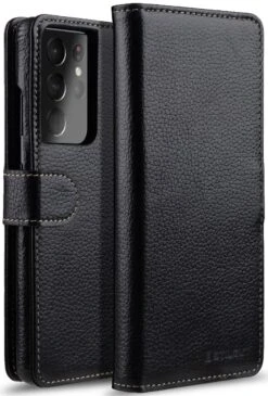 StilGut - Samsung Galaxy S21 Ultra Flip Cover Talis Mit Kartenfach -Outlet STILGUT Store samsung galaxy s21 ultra wallet case talis black 01 1