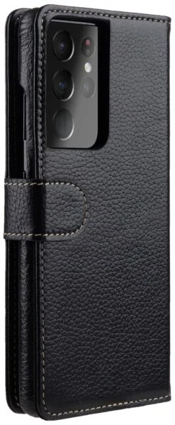 StilGut - Samsung Galaxy S21 Ultra Flip Cover Talis Mit Kartenfach -Outlet STILGUT Store samsung galaxy s21 ultra wallet case talis black 05