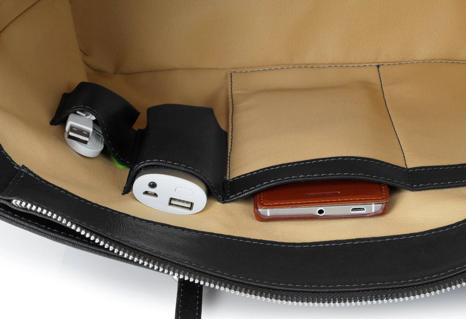 StilGut - Shopper Schultertasche Aus Echtem Italienischen Leder 5 StilGut - Shopper Schultertasche Aus Echtem Italienischen Leder – Bild 5