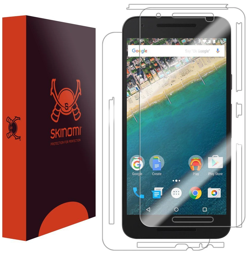 Skinomi – Displayschutzfolie Nexus 5X TechSkin Vorder- Und Rückseite 1 Skinomi – Displayschutzfolie Nexus 5X TechSkin Vorder- Und Rückseite