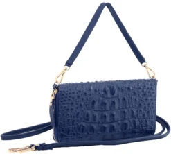 StilGut - Smart Wallet Aus Leder -Outlet STILGUT Store smart wallet blau croc style 0157c3e0a43465e