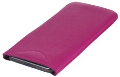 POMPÖÖS By StilGut - Smartphone Sleeve L Krone - Design By HARALD GLÖÖCKLER -Outlet STILGUT Store smartphone sleeve l krone pompoeoes harald gloeoeckler magenta nappa 04